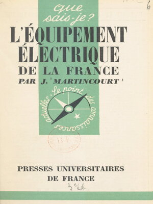 cover image of L'équipement électrique de la France
